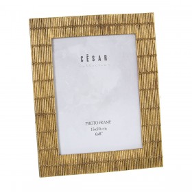 Cornice Portafoto Alexandra House Living Dorato Plastica 21 x 1 x 26 cm