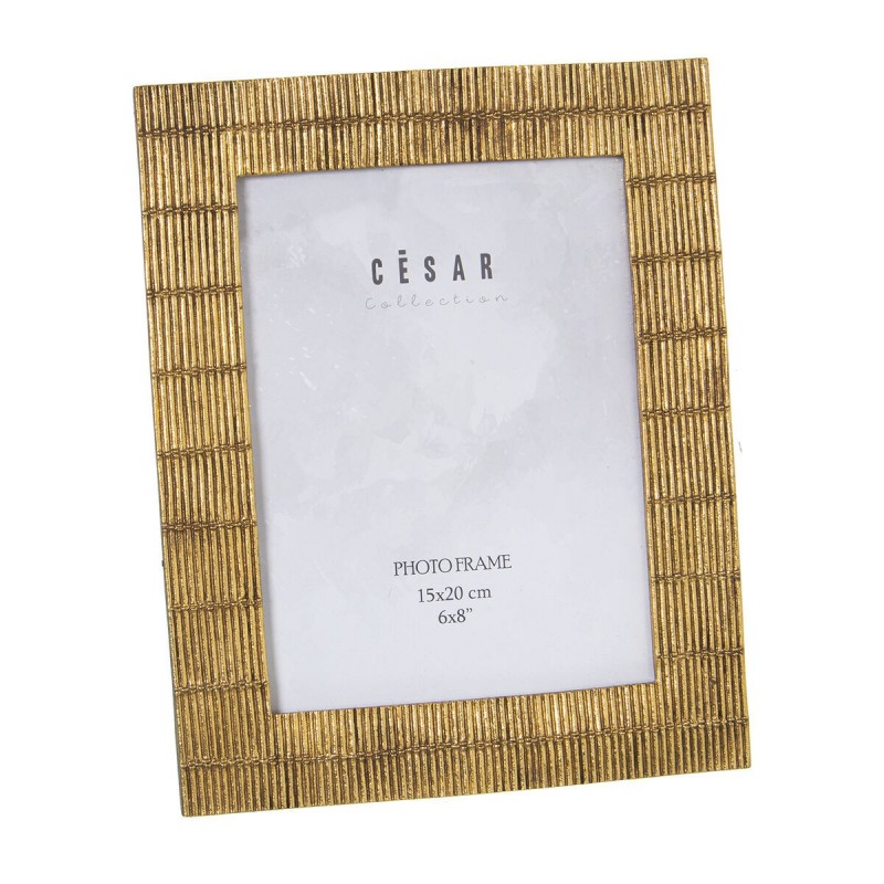 Cornice Portafoto Alexandra House Living Dorato Plastica 21 x 1 x 26 cm