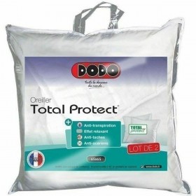Cuscino DODO Total Protect Bianco 65 x 65 cm (2 Unità)