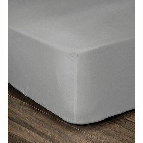 Lenzuolo con angoli Lovely Home Grigio Grigio chiaro Letto matrimoniale 140 x 190 cm