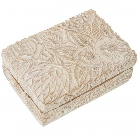 Scatola-Portagioie Alexandra House Living Bianco Plastica 12 x 4 x 8 cm