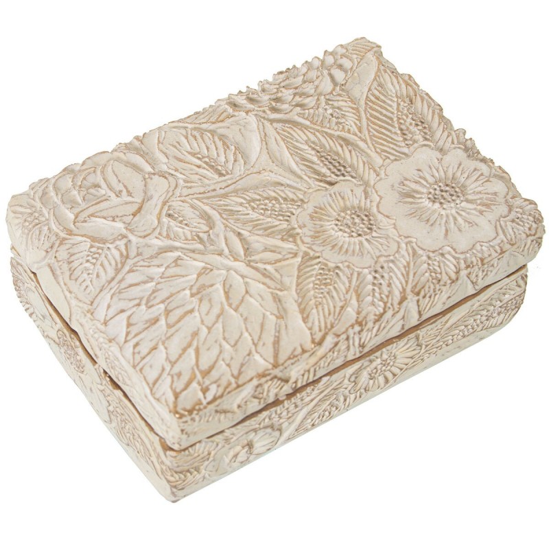 Scatola-Portagioie Alexandra House Living Bianco Plastica 12 x 4 x 8 cm