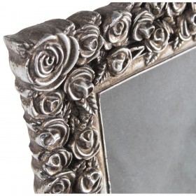 Cornice Portafoto Alexandra House Living Argentato Plastica 19 x 1 x 24 cm