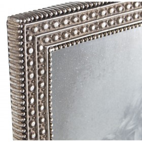 Cornice Portafoto Alexandra House Living Argentato Plastica 18 x 1 x 23 cm