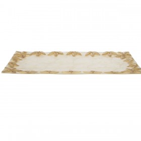 Centrotavola Alexandra House Living Beige Naturale Madreperla 2 x 19 x 37 cm