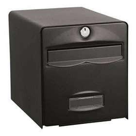 Cassetta della posta Burg-Wachter   Nero Acciaio inossidabile acciaio galvanizzato 36,5 x 28 x 31 cm