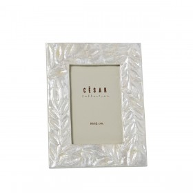 Cornice Portafoto Alexandra House Living Madreperla 17 x 1 x 22 cm