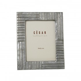Cornice Portafoto Alexandra House Living Grigio Madreperla 17 x 1 x 22 cm