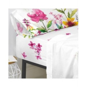 Lenzuolo con angoli aderenti HappyFriday Cassia Multicolore 140 x 200 x 32 cm