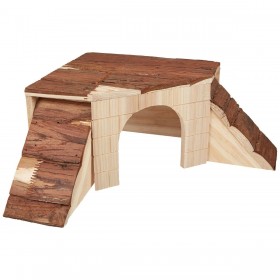 Casa in Miniatura Kerbl Roditori 37 x 37 x 16 cm Marrone Legno