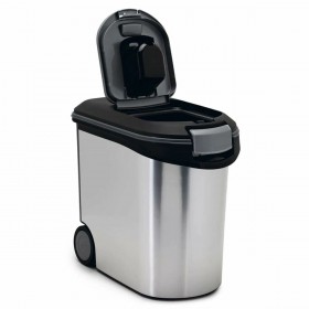 Contenitore di Metallo per Cibo per Cani Curver Argentato polipropilene 35 L 12 kg