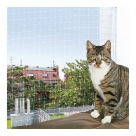 Rete di sicurezza Trixie 44343 Trasparente 8 x 3 m Nylon Gatto