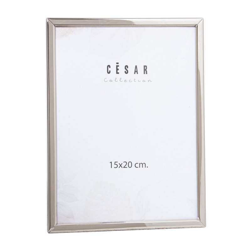 Cornice Portafoto Alexandra House Living Argentato Metallo 15 x 20 x 1 cm