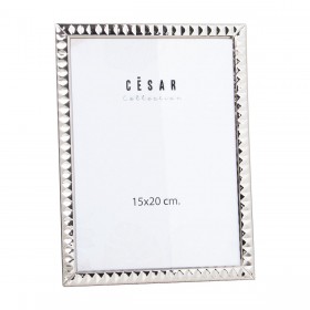 Cornice Portafoto Alexandra House Living Argentato Metallo 15 x 20 x 1 cm