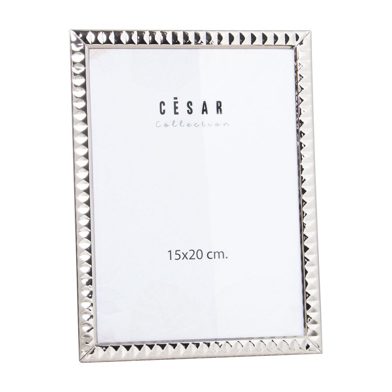 Cornice Portafoto Alexandra House Living Argentato Metallo 15 x 20 x 1 cm