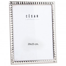Cornice Portafoto Alexandra House Living Argentato Metallo 20 x 25 x 1 cm