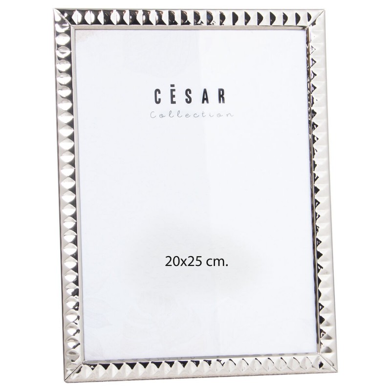 Cornice Portafoto Alexandra House Living Argentato Metallo 20 x 25 x 1 cm