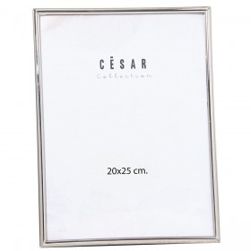 Cornice Portafoto Alexandra House Living Argentato Metallo 20 x 25 x 1 cm