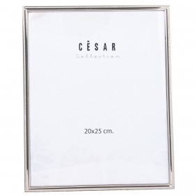 Cornice Portafoto Alexandra House Living Argentato Metallo 20 x 25 x 1 cm