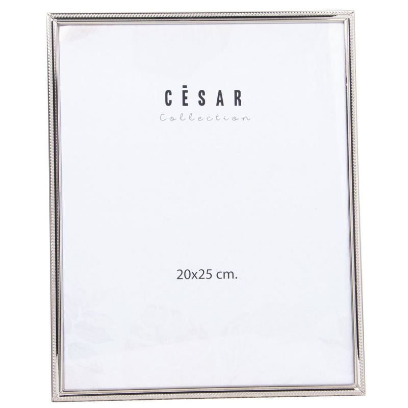 Cornice Portafoto Alexandra House Living Argentato Metallo 20 x 25 x 1 cm