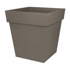 Vaso EDA Tuscan Taupé Plastica Quadrato Ø 50 cm (49,5 x 49,5 x 52,5 cm)