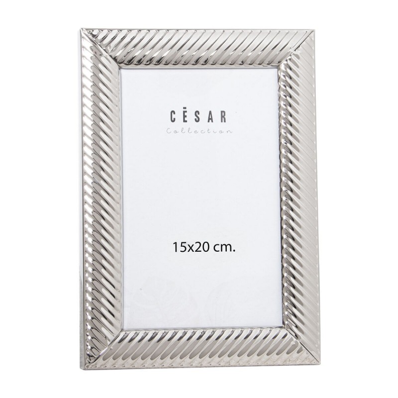 Cornice Portafoto Alexandra House Living Argentato Metallo 17 x 22 x 1 cm