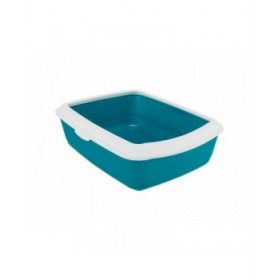 Lettiera per Gatti Trixie Classic Azzurro Bianco Plastica 37 × 15 × 47 cm