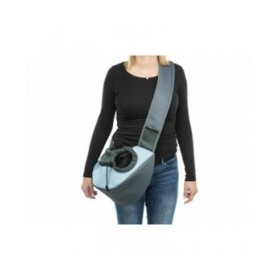 Borsa a Tracolla per Animali Domestici Trixie Sling Azzurro Chiaro Grigio chiaro Poliestere 5 × 25 × 18 cm