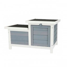 Stallo Trixie 62390 70 x 43 x 45 cm Coniglio Legno Bianco/Grigio