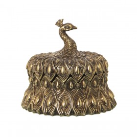 Scatola-Portagioie Alexandra House Living Dorato Plastica 13 x 12 x 13 cm