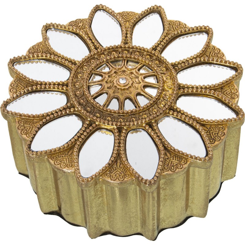 Scatola Decorativa Alexandra House Living Oro Plastica 19 x 8 x 19 cm