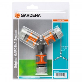 Connettore tubo Gardena 18287-20 Ø 15 mm 1/2" Triplo Sistema di irrigazione