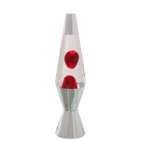 Lampada Lava Alexandra House Living Rosso Metallo 9 x 37 x 9 cm