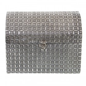 Scatola-Portagioie Alexandra House Living Argentato Metallo 25 x 18 x 15 cm