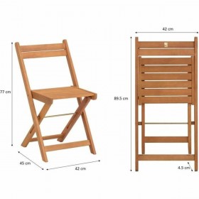 Mobili da giardino Legno 3 Pezzi