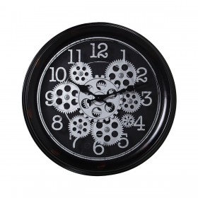 Orologio da Parete Alexandra House Living Nero Acrilico Plastica 36 x 7 x 36 cm Argentato