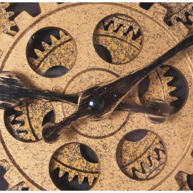 Orologio da Parete Alexandra House Living Nero Dorato Acrilico Plastica 36 x 7 x 36 cm