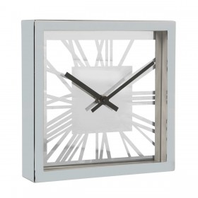 Orologio da Tavolo Alexandra House Living Argentato Cristallo 21 x 21 x 5 cm