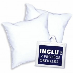 Cuscino DODO Bianco 60 x 60 cm 2 Unità