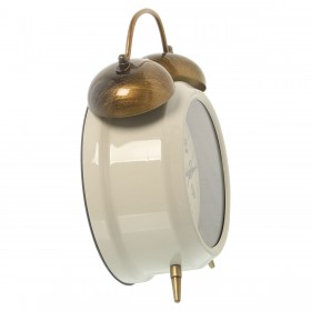 Orologio da Tavolo Alexandra House Living Bianco Metallo 14 x 21 x 7 cm Allarme