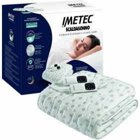 Coperta Elettrica IMETEC 16631 Bianco/Grigio Cotone