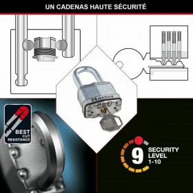 Lucchetto con chiave Master Lock (3 Unità)