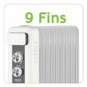 Radiatore a Olio (9 elementi) Haeger OH-009.008A Bianco 2000 W