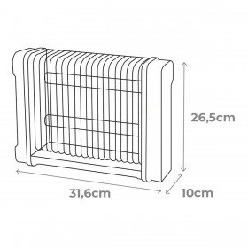 Antizanzare Elettrico EDM 06520 Nero 6 W RMS x 2 12 W 31,6 x 10 x 26,3 cm