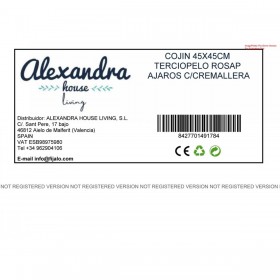 Cuscino Alexandra House Living Rosa Tessile 45 x 45 cm