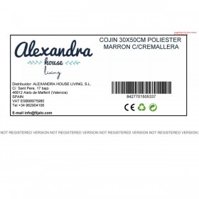 Cuscino Alexandra House Living Marrone Tessile 30 x 50 cm
