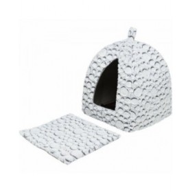 Stallo Trixie Bianco Grigio 32 × 42 × 32 cm