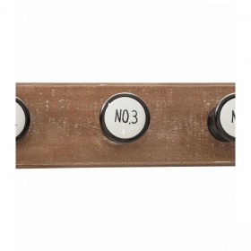 Appendiabiti da parete Atmosphera Numeri 6 Grucce 66 x 8,5 x 8,8 cm Legno