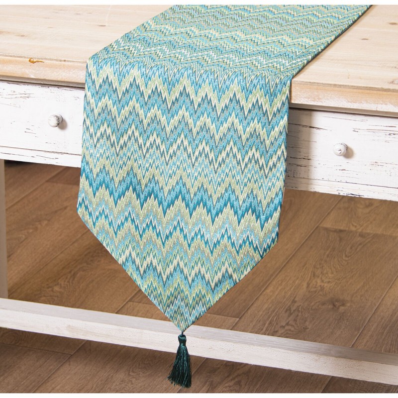 Runner da Tavolo Alexandra House Living Azzurro 30 x 180 cm