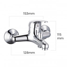 Rubinetto Monocomando EDM 01162 Acciaio inossidabile Ottone Zinco 15,3 x 12,8 x 11,5 cm